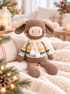 Muzikinis žaisliukas kūdikiui „Briedžiukas Nikas“